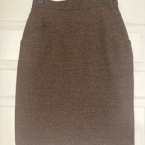 Vintage Fendi Brown A-Line Skirt – Size 44 (EU)✨